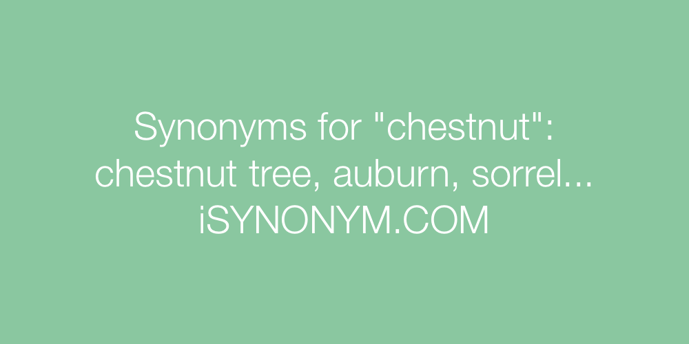 Synonyms chestnut