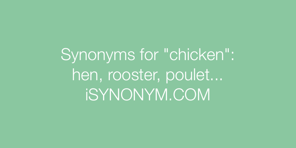 Synonyms chicken