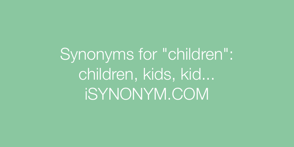 Synonyms children