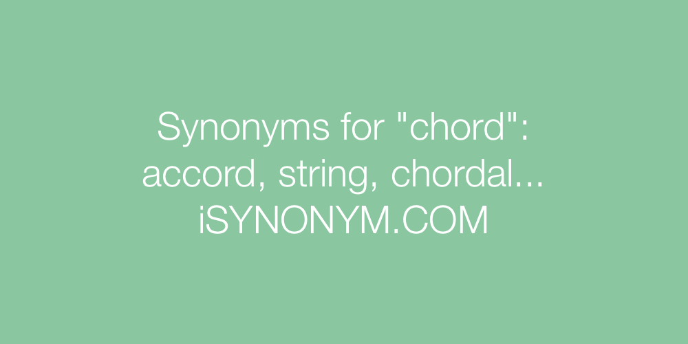 Synonyms chord