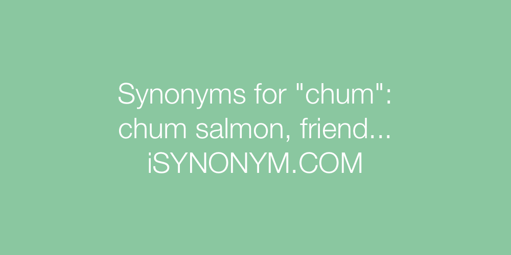 Synonyms chum