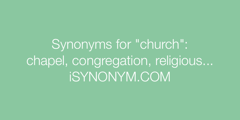 Synonyms church