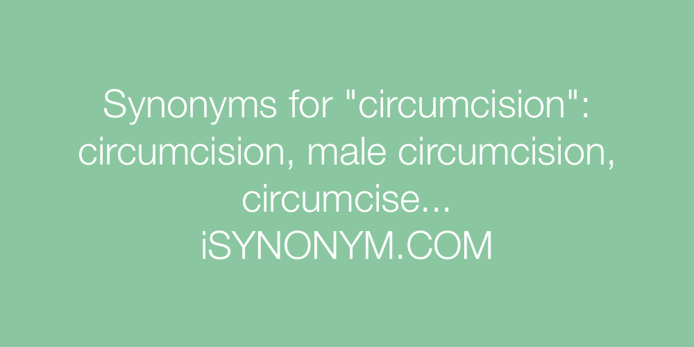Synonyms circumcision