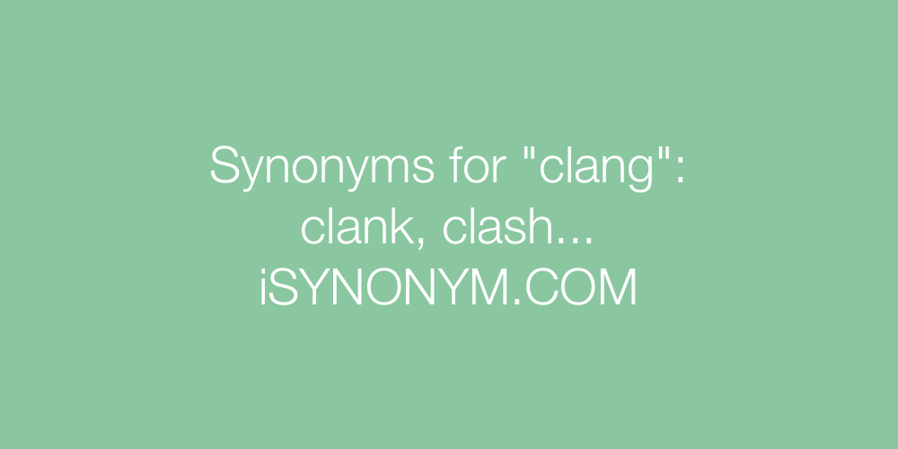 Synonyms clang