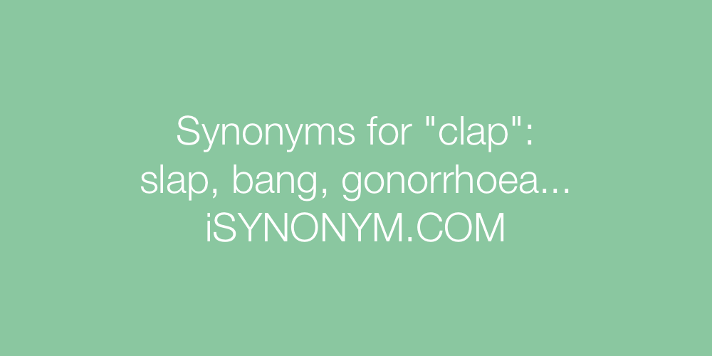 Synonyms clap