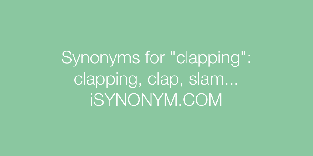 Synonyms clapping
