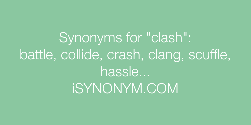 Synonyms clash