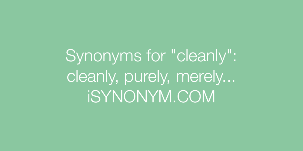 Synonyms cleanly