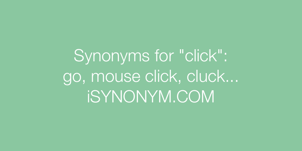 Synonyms click