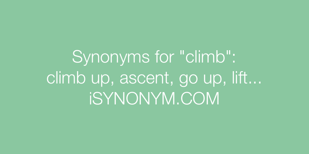 Synonyms climb
