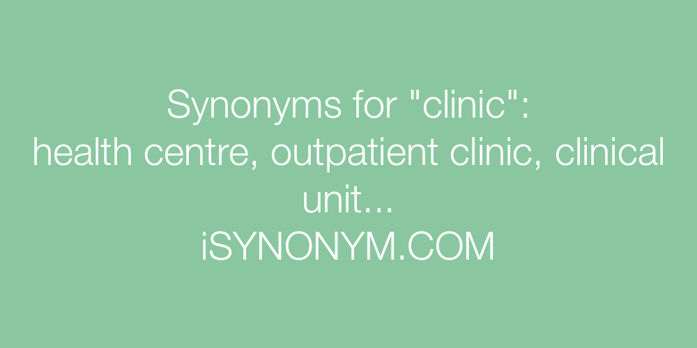 Synonyms clinic
