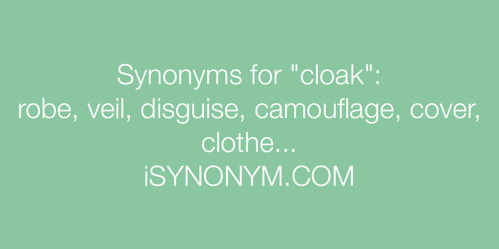 Synonyms cloak