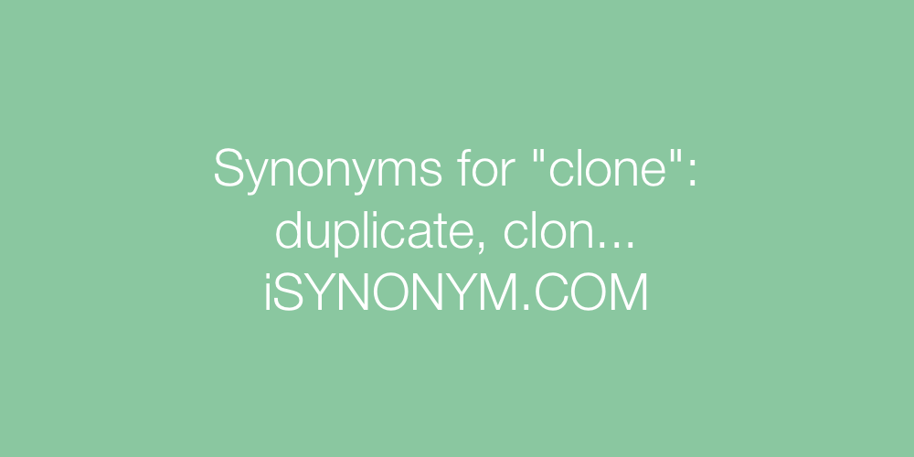 Synonyms clone