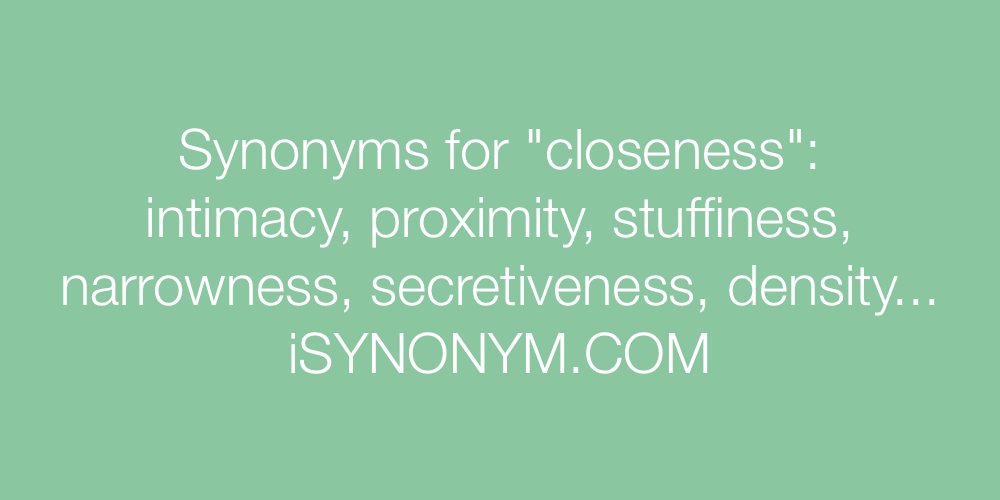 Synonyms closeness