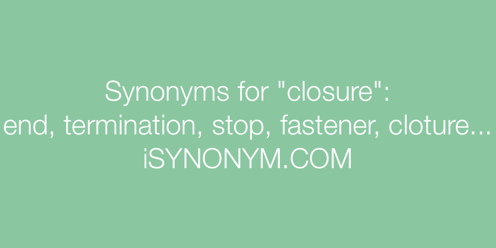Synonyms closure