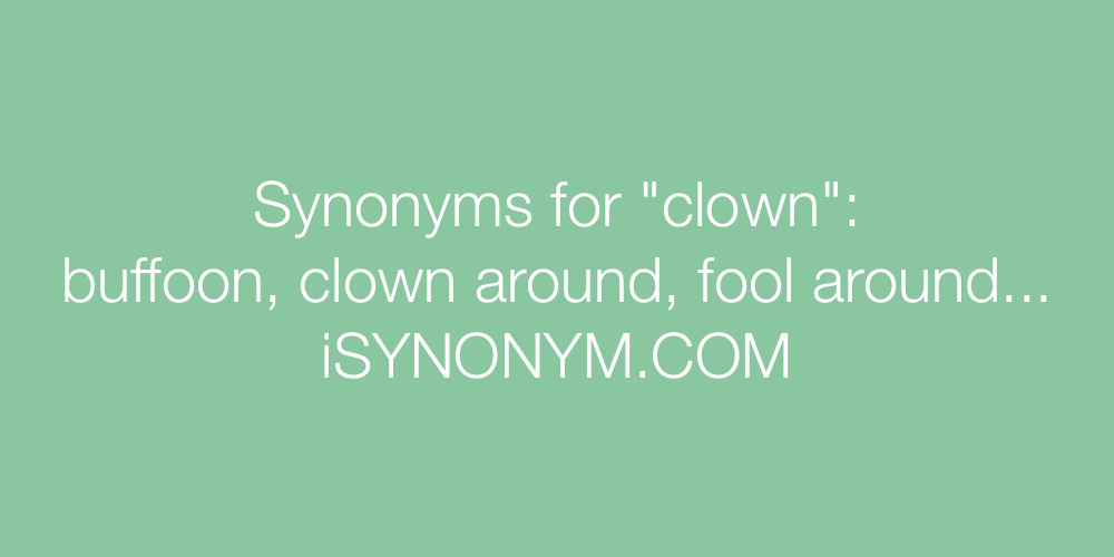 Synonyms clown