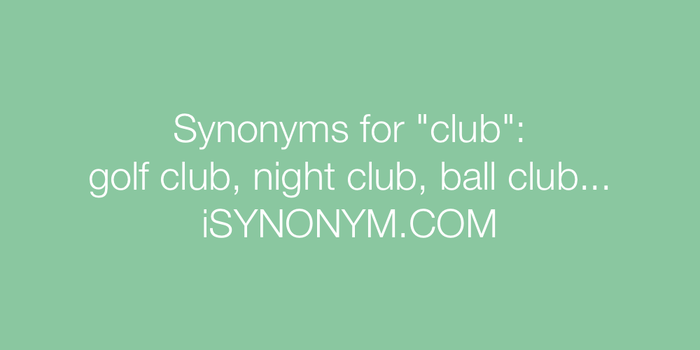 Synonyms club