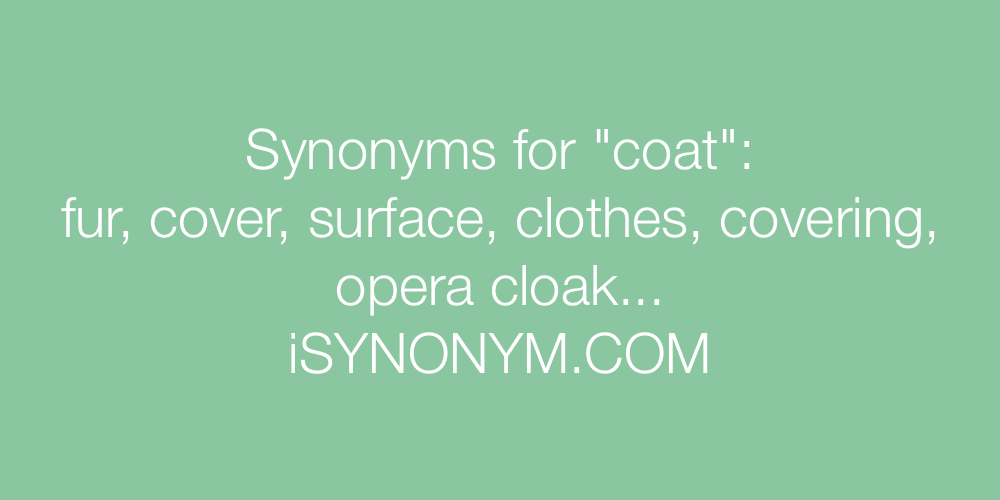 Synonyms coat