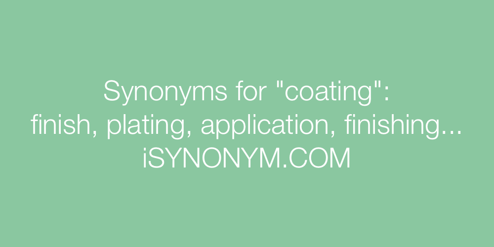 Synonyms coating
