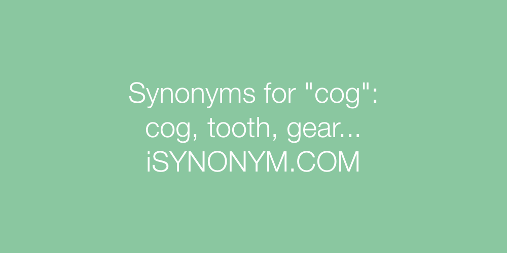 Synonyms cog