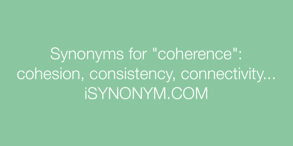 Synonyms coherence