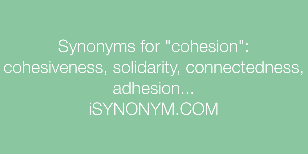 Synonyms cohesion