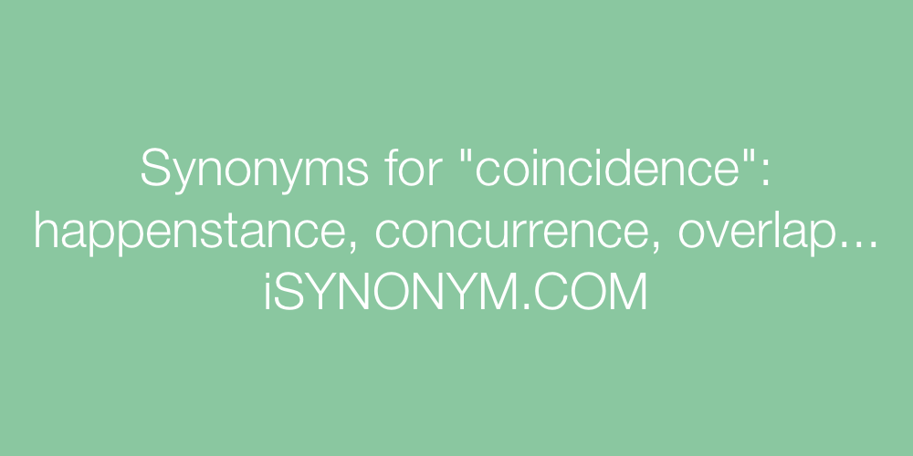 Synonyms coincidence