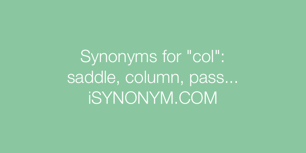 Synonyms col