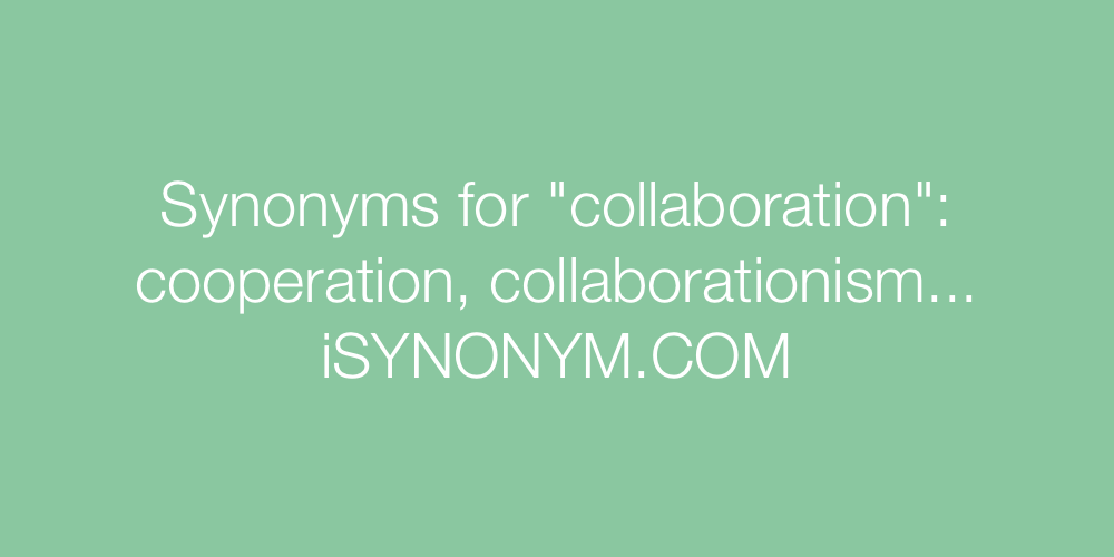 Synonyms collaboration