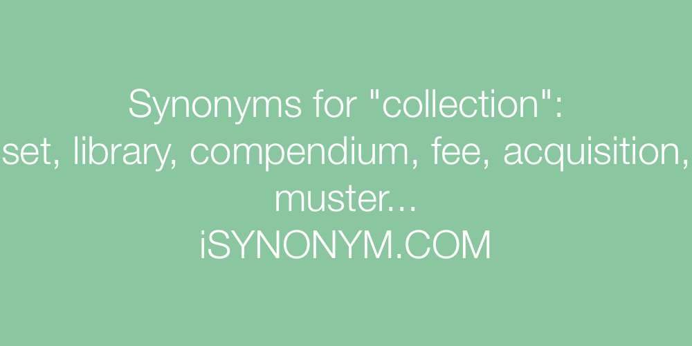 Synonyms collection