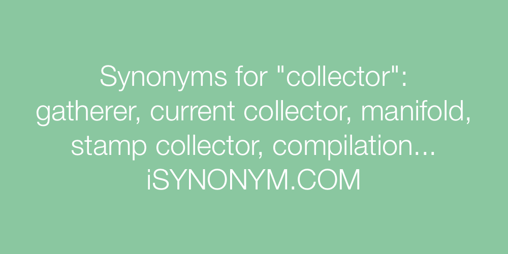 Synonyms collector