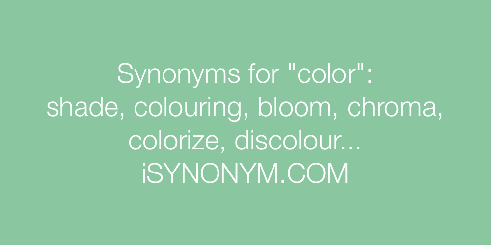 Synonyms color