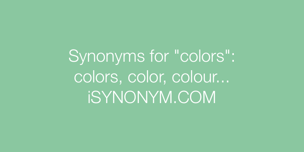 Synonyms colors