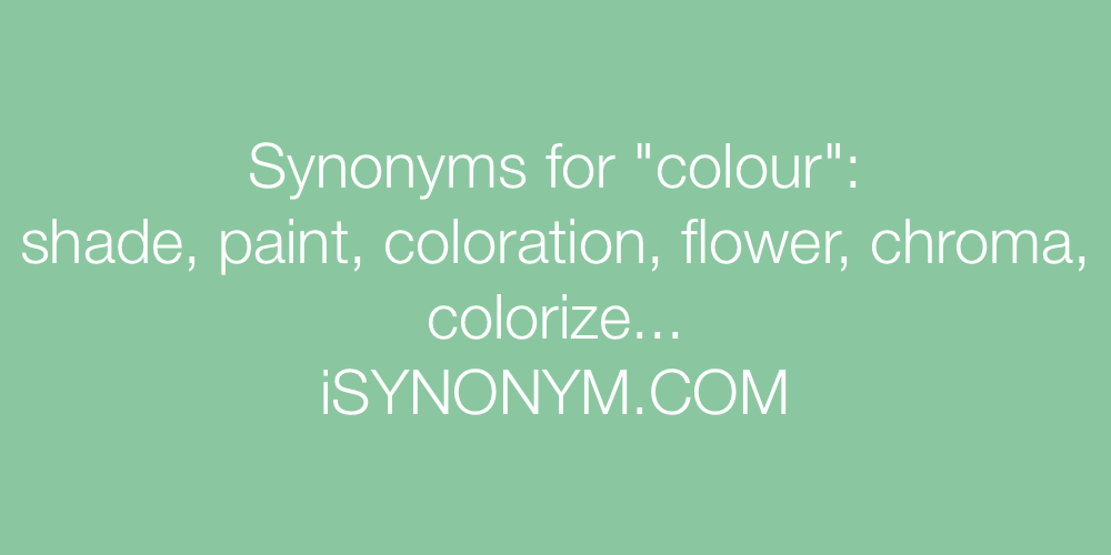 Synonyms colour