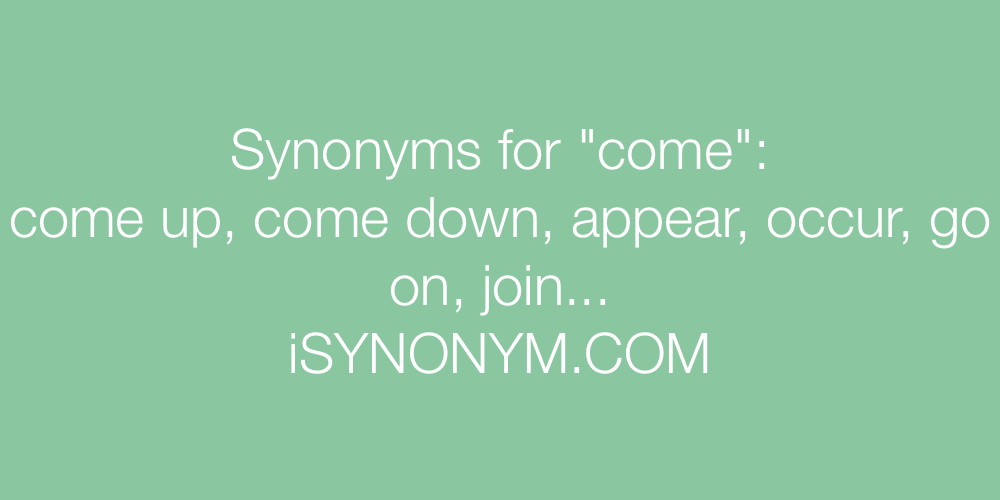 incoming synonym