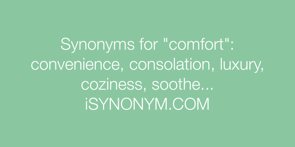 Synonyms comfort