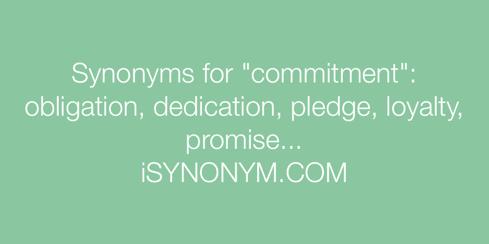 Synonyms commitment