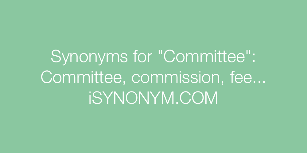 Synonyms Committee