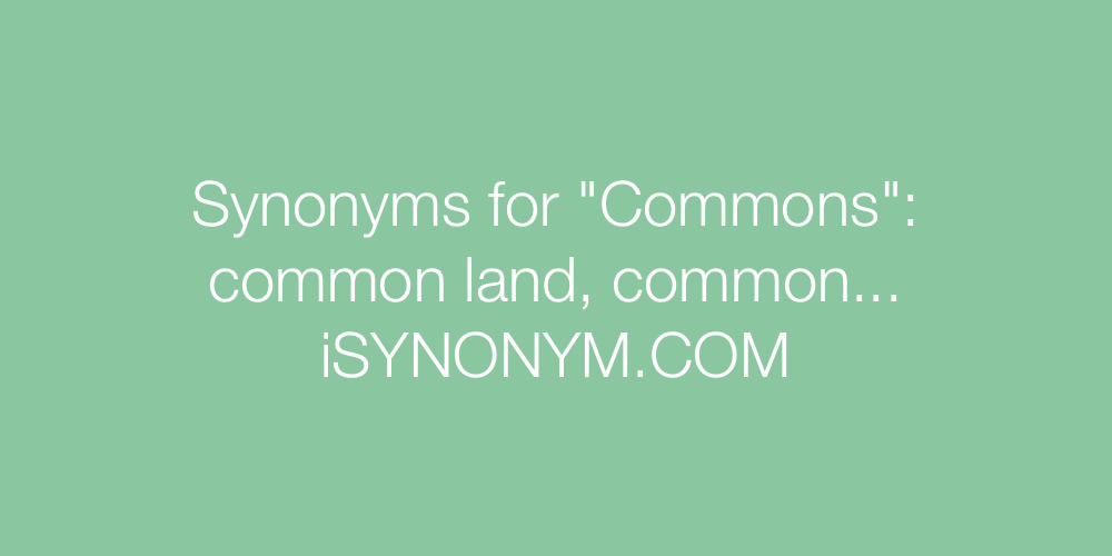 Synonyms Commons