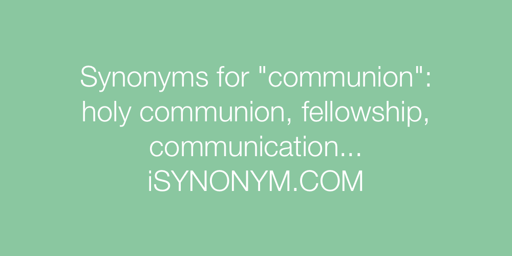 Synonyms communion