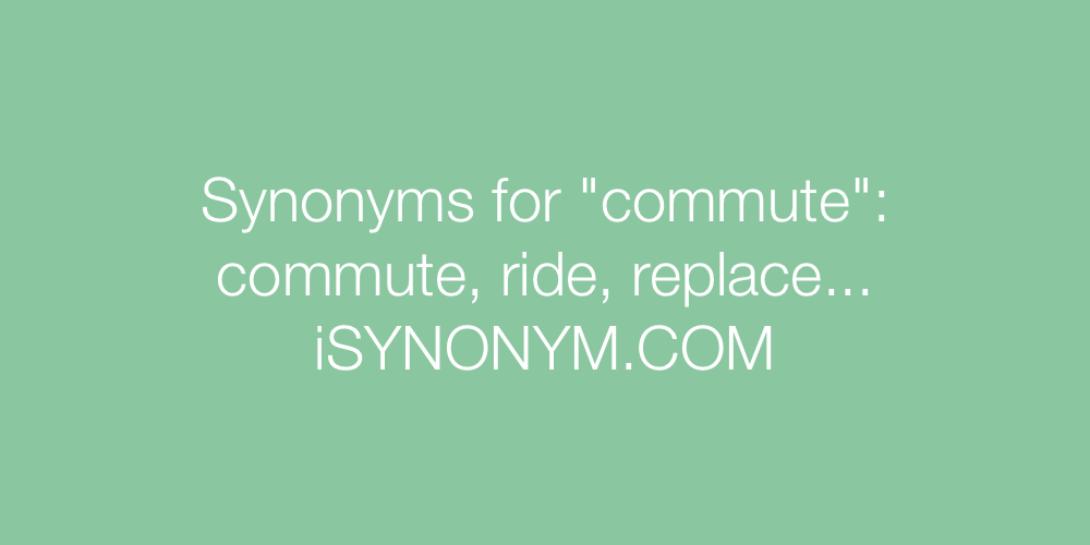 Synonyms commute