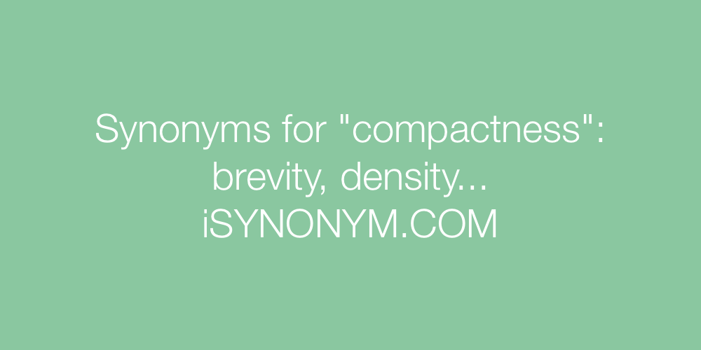 Synonyms compactness