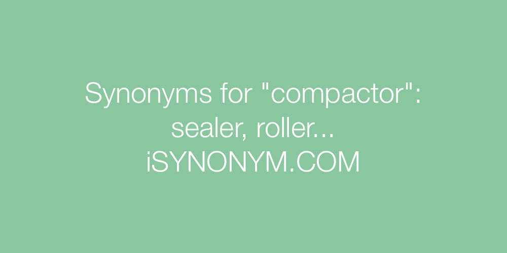 Synonyms compactor
