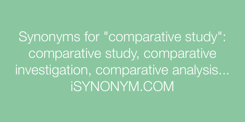 Synonyms comparative study