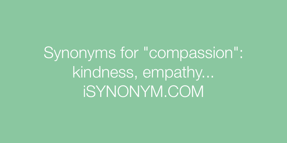 Synonyms compassion