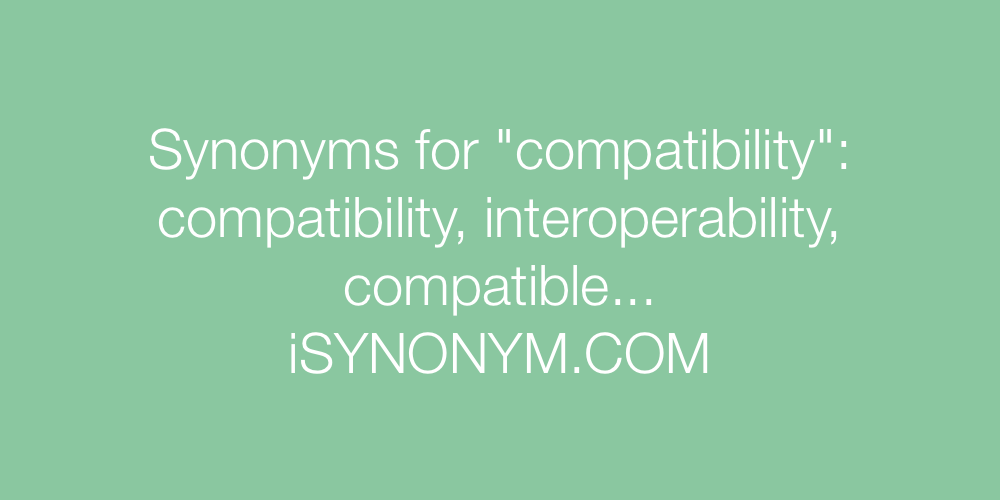 Synonyms compatibility