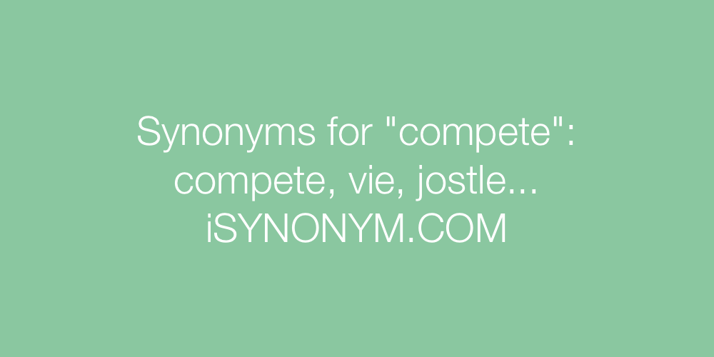 Synonyms compete