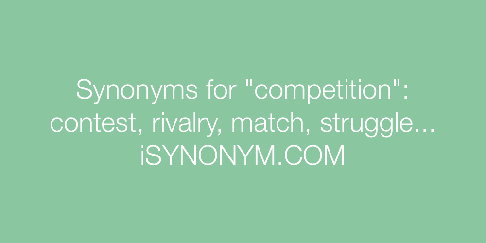 Synonyms competition