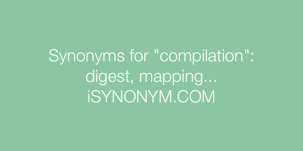 Synonyms compilation