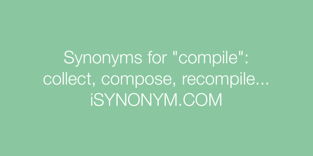 Synonyms compile